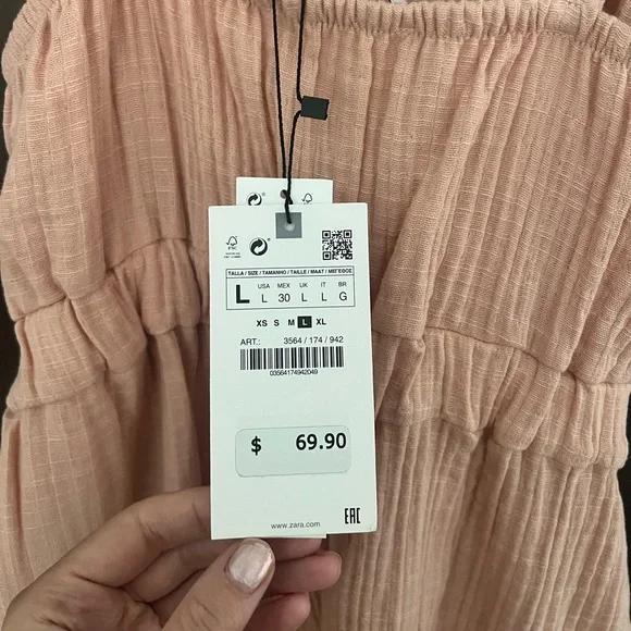 Zara Summer Romper Size Large - Picture 3 of 3
